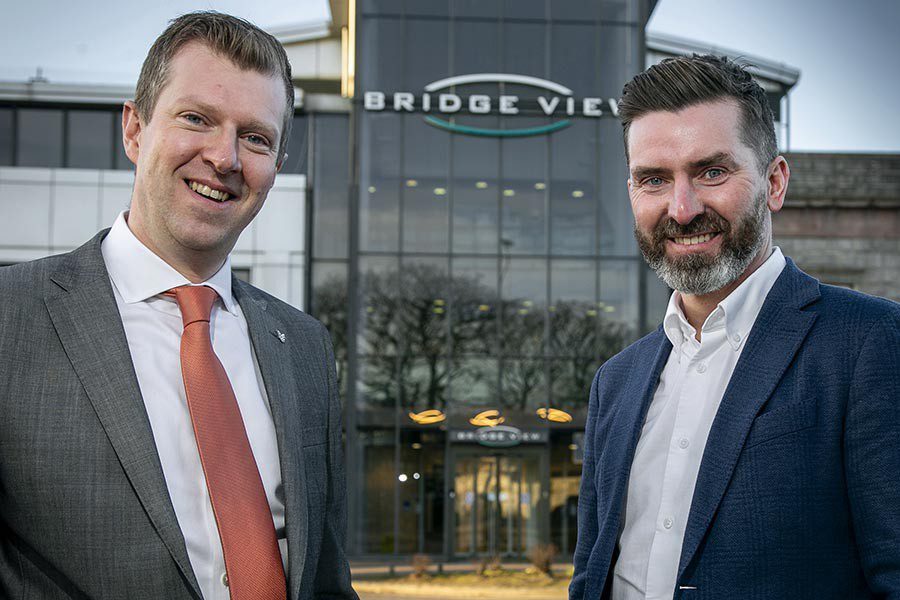 Sandy Merson (Petrofac) & Alan McQuade (ICR Integrity) at Bridge View Aberdeen