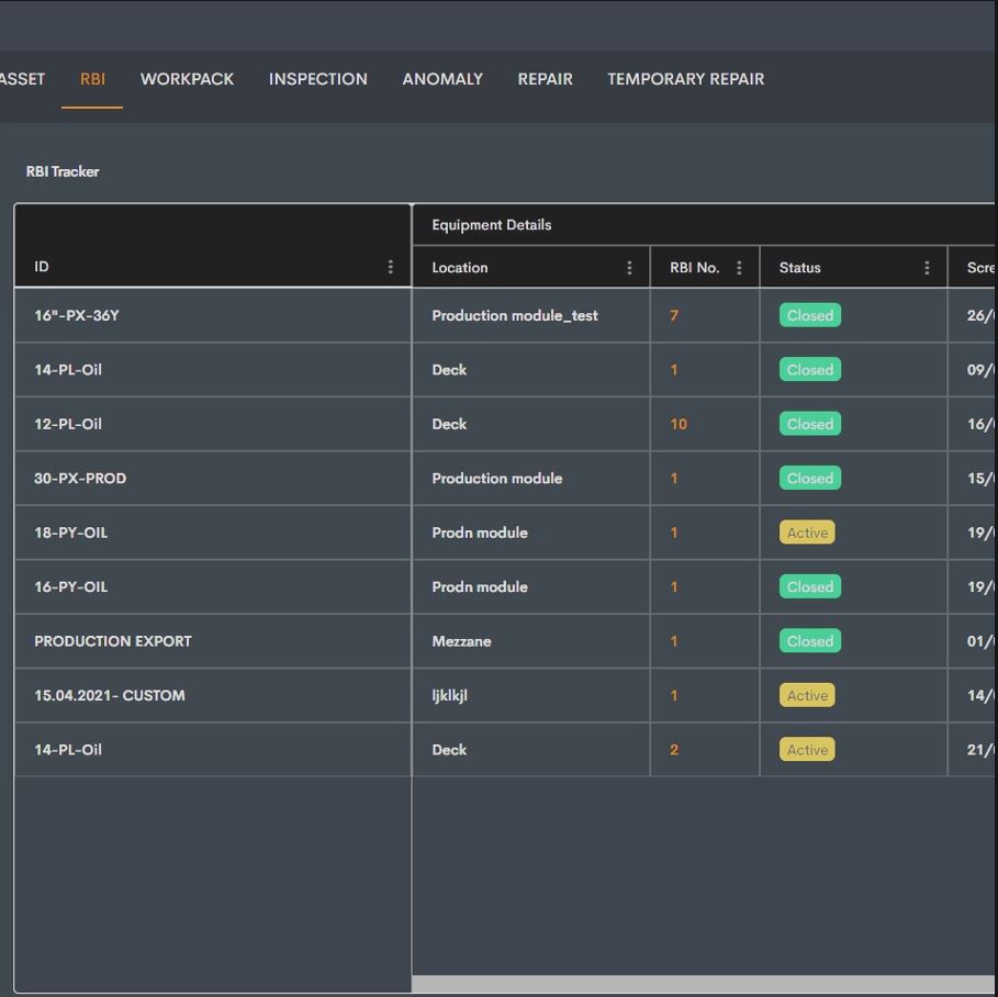 tracker screenshot